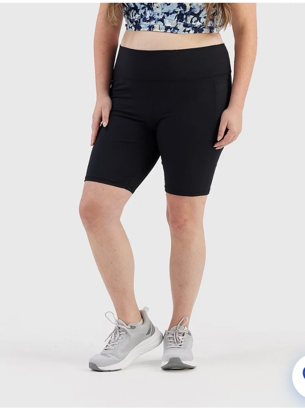 High-Rise Black Bike Shorts for Women